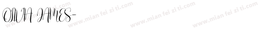 OLIVIA JAMES字体转换